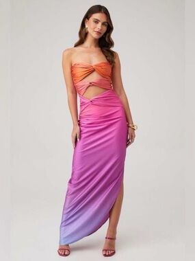 open lace back dress LOLA MAXI DRESS | CULT MIA main image 1